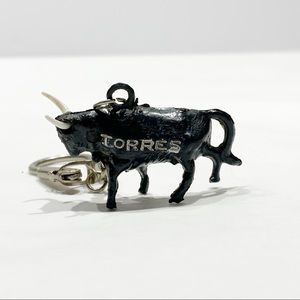Vintage TORRES The Bull Keychain❤️Spain